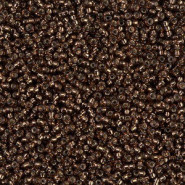 Miyuki seed beads 15/0 - Silverlined root beer 15-5D